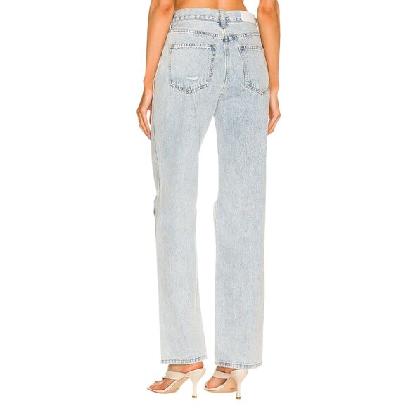 PISTOLA Cassie Super High Rise Straight Jeans in Moonlight Distressed 25 Womens - Picture 2 of 14